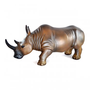 Rinoceronte Marrom - 22,5x15x51,5cm